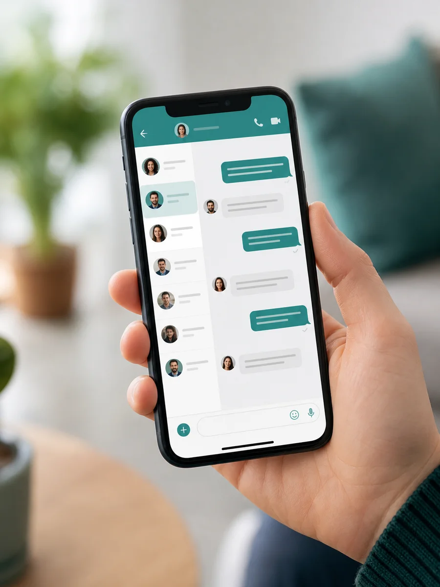 Мобильный интерфейс Telegram