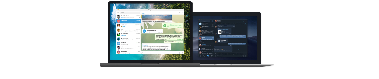 Telegram на разных устройствах Apple